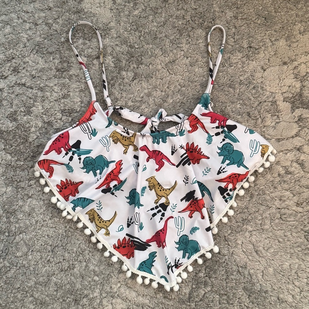 Dinosaur Print Bikini Top